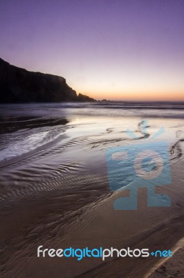 Beautiful Beach In Portugal Stock Photo