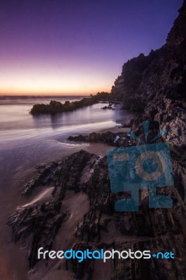 Beautiful Beach In Portugal Stock Photo