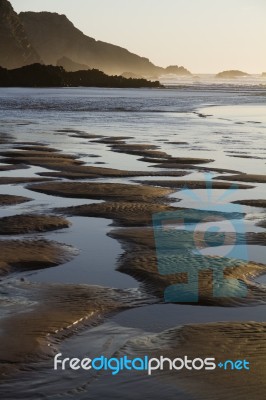 Beautiful Beach In Sagres Stock Photo