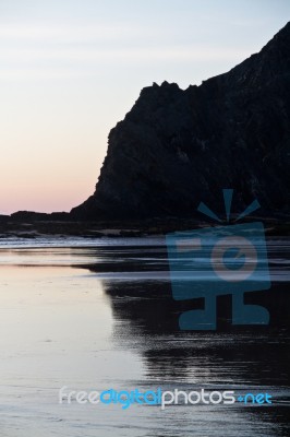 Beautiful Beach In Sagres Stock Photo