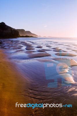 Beautiful Beach In Sagres Stock Photo