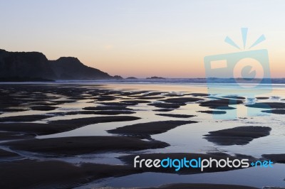 Beautiful Beach In Sagres Stock Photo