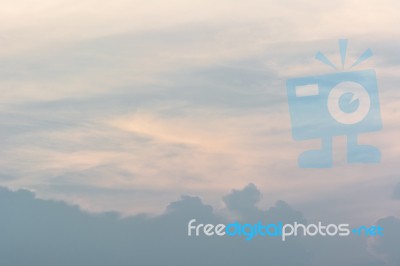 Beautiful Blue Sky For Background Stock Photo