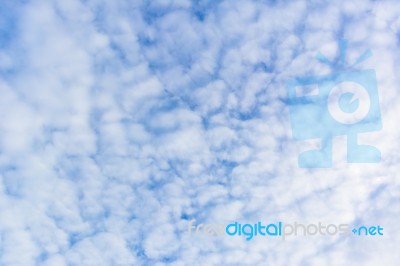 Beautiful Blue Sky For Background Stock Photo