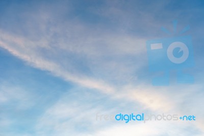 Beautiful Blue Sky With Cloud Stock Photo