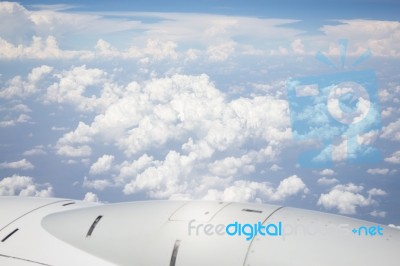 Beautiful Blue Sky With White Cloud Stock Photo