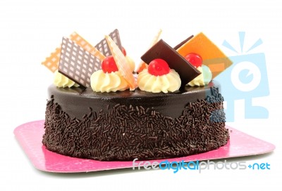 Beautiful Chocolate Cake Stock Photo