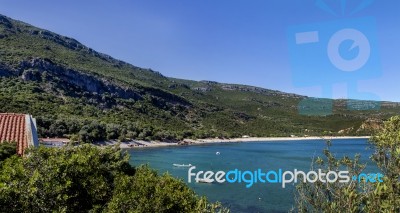 Beautiful Coastal Landscapes Of The Arrabida Region Stock Photo