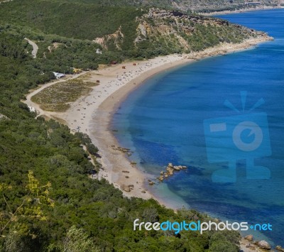 Beautiful Coastal Landscapes Of The Arrabida Region Stock Photo