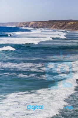 Beautiful Coastline In Sagres Stock Photo