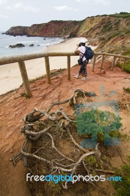 Beautiful Coastline Of Sagres Stock Photo