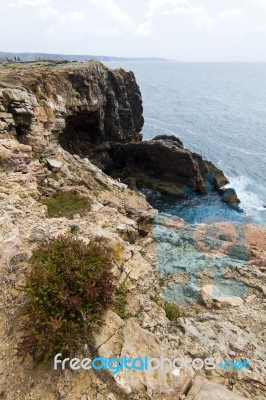 Beautiful Coastline Of Sagres Stock Photo