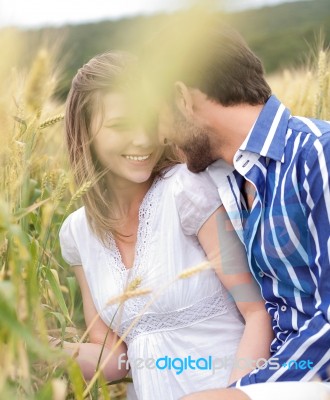 Beautiful Couple In Love Stock Photo