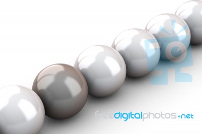 Beautiful Creamy Pearls Stock Image