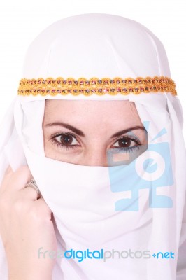 Beautiful Eastern Woman Stock Photo