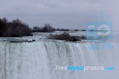 Beautiful Evening Photo Of The Niagara Falls Stock Photo