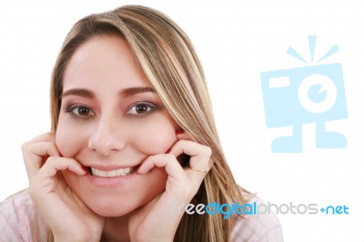 Beautiful Girl Smiling Stock Photo