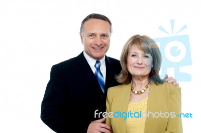 Beautiful Happy Senior Couple Stock Photo