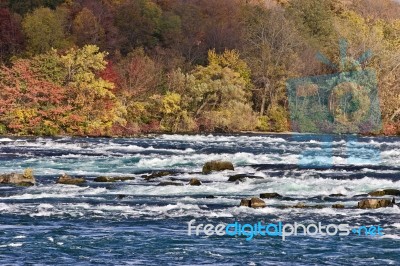 Beautiful Image With Amazing Powerful Niagara River Stock Photo