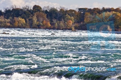 Beautiful Image With Amazing Powerful Niagara River Stock Photo