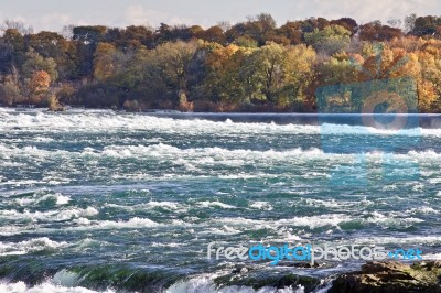 Beautiful Image With Amazing Powerful Niagara River Stock Photo