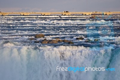 Beautiful Image With Amazing Powerful Niagara Waterfall Stock Photo