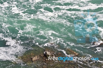 Beautiful Image With The Water Near Amazing Niagara Falls Stock Photo