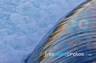 Beautiful Isolated Image Of Small Waterfalls Close To The Amazing Niagara Falls Stock Photo