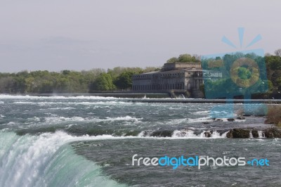 Beautiful Isolated Image Of The Amazing Niagara Falls Stock Photo