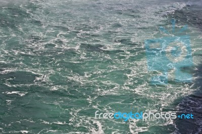 Beautiful Isolated Image Of The Water Near Amazing Niagara Falls… Stock Photo