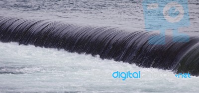 Beautiful Isolated Photo Of A Small Waterfall Close To The Amazing Niagara Falls Stock Photo