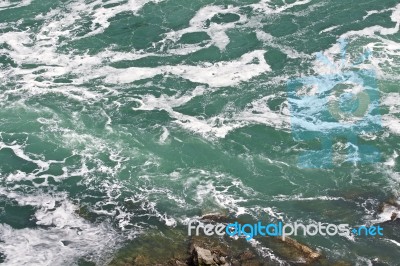 Beautiful Isolated Photo Of The Water Near Amazing Niagara Falls… Stock Photo