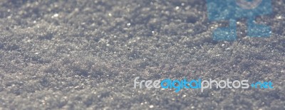 Beautiful Isolated Picture Of A Sunny White Snow Stock Photo