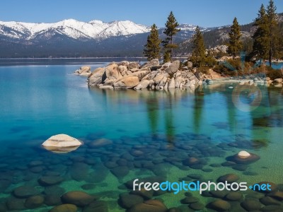 Beautiful Lake Tahoe Stock Photo