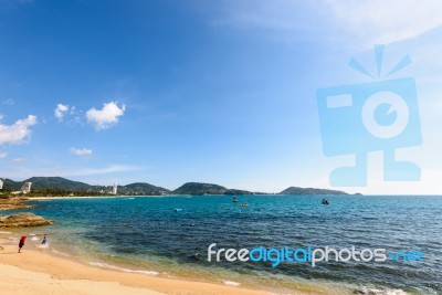 Beautiful Landscape Hat Kalim Beach Stock Photo