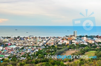 Beautiful Landscaped Of Hua Hin City Stock Photo