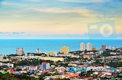 Beautiful Landscaped Of Hua Hin City Stock Photo