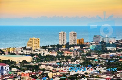 Beautiful Landscaped Of Hua Hin City Stock Photo