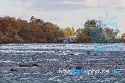 Beautiful Photo Of Amazing Powerful Niagara River Stock Photo