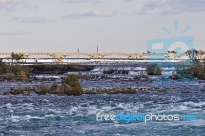 Beautiful Photo Of Amazing Powerful Niagara River Stock Photo