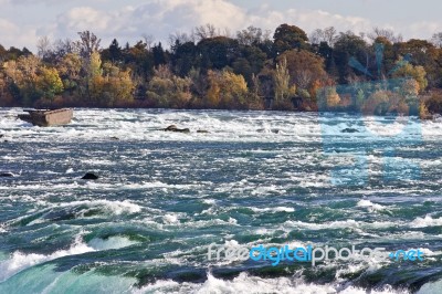 Beautiful Photo Of Amazing Powerful Niagara River Stock Photo