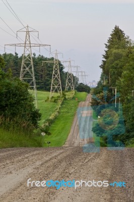 Beautiful Photo Of An Amazing Road With Hills Stock Photo