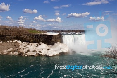 Beautiful Picture Of The Amazing Niagara Falls Stock Photo