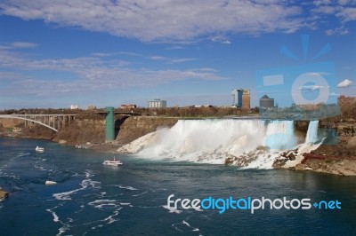 Beautiful Picture Of The American Niagara Falls Stock Photo