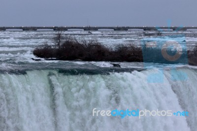 Beautiful Powerful Niagara And The Falls Stock Photo