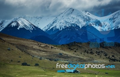 Beautiful Scenic Of Arthur Pass Important Traveling Destination In South Island New Zealand Stock Photo