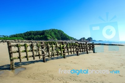 Beautiful Seascape And Blue Sky Stock Photo