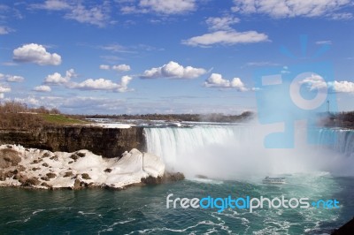 Beautiful Sightcatching Niagara Falls Stock Photo