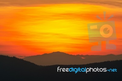 Beautiful Sky After Sunset Stock Photo