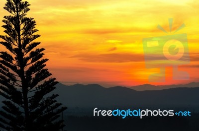 Beautiful Sky After Sunset Stock Photo